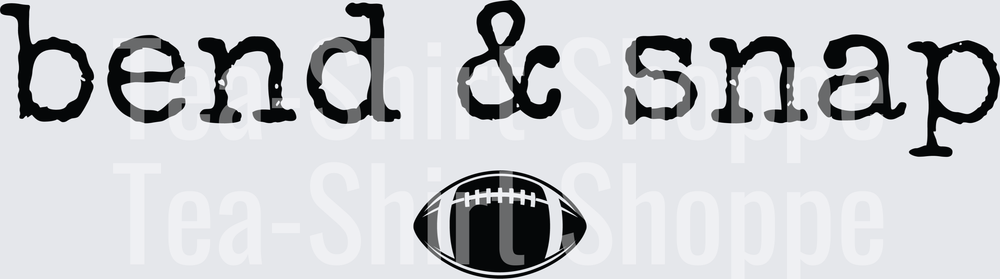 Bend & Snap Football Legally Blonde Inspired Typography