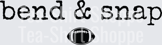 Bend & Snap Football Legally Blonde Inspired Typography
