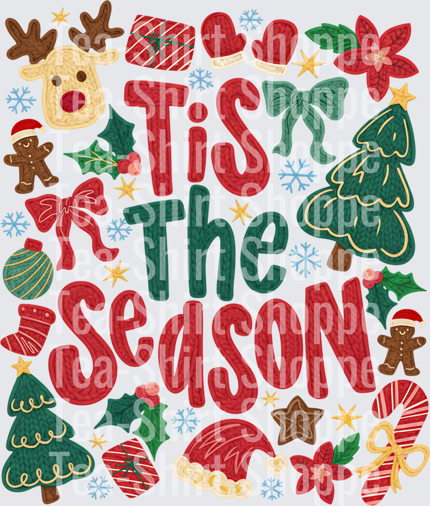 Tis The Season Knit Style Christmas Holiday Collage