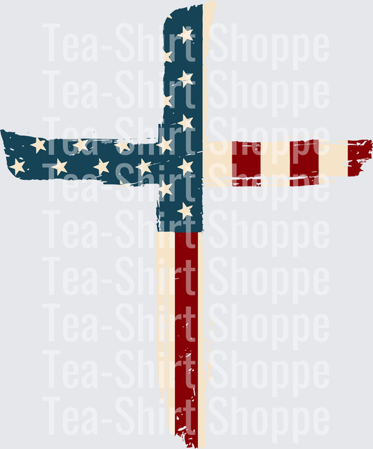 Stand For The Flag all white ink