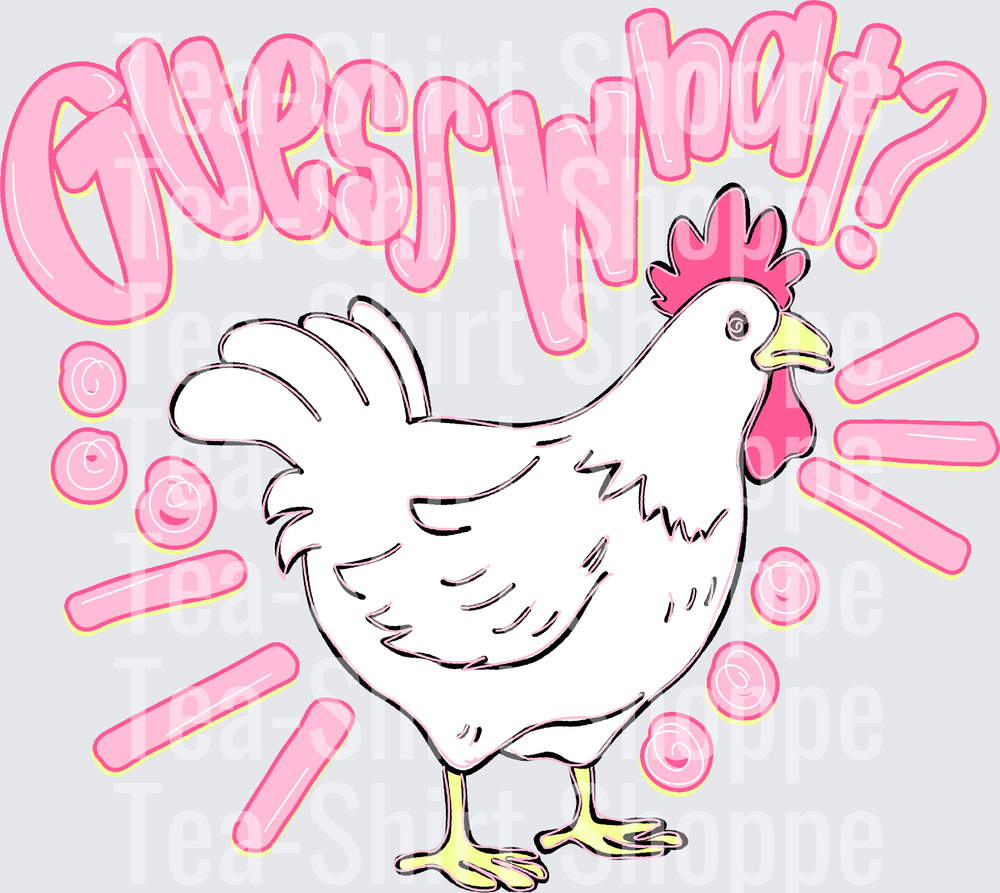 Guess What PInk Front