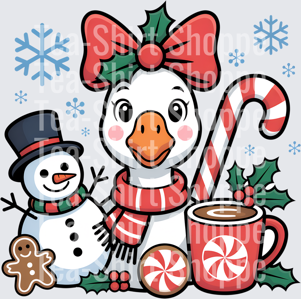 Preppy Christmas Goose
