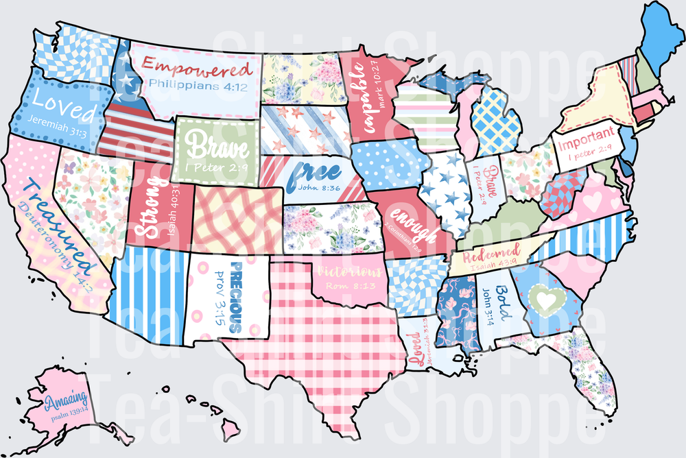 preppy map usa