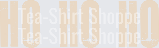 Ho Ho Ho Distressed Christmas Santa Text Design