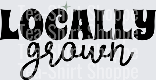 Locally Grown Retro Bold Script Typography with Star Accent