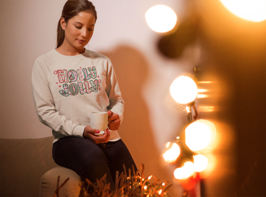 Holly Jolly Christmas Graphic Sweatshirt