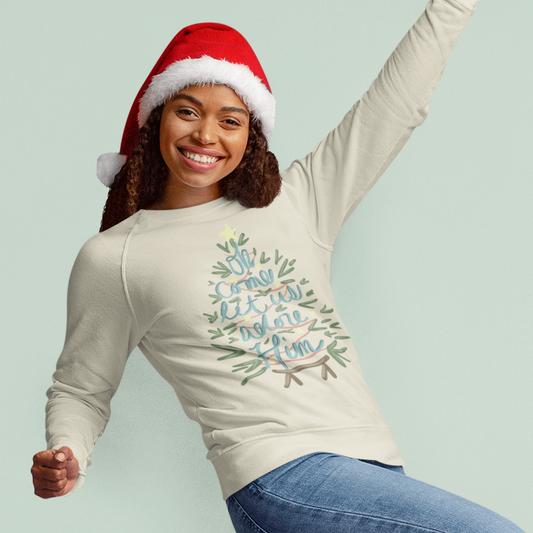 Oh Come Let Us Adore Him Full Color Ready For Press DTF Print Transfer, Direct To Film