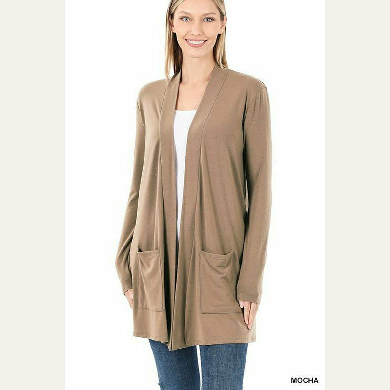 Slouchy Pocket Cardigan (Multiple Colors)