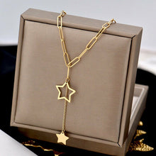 Shine Bright Necklace Give your outfit that little touch of gold it's needing with this lovely star duo necklace. It's Dainty, but sure to be noticed! 14kt Gold Plated Necklace