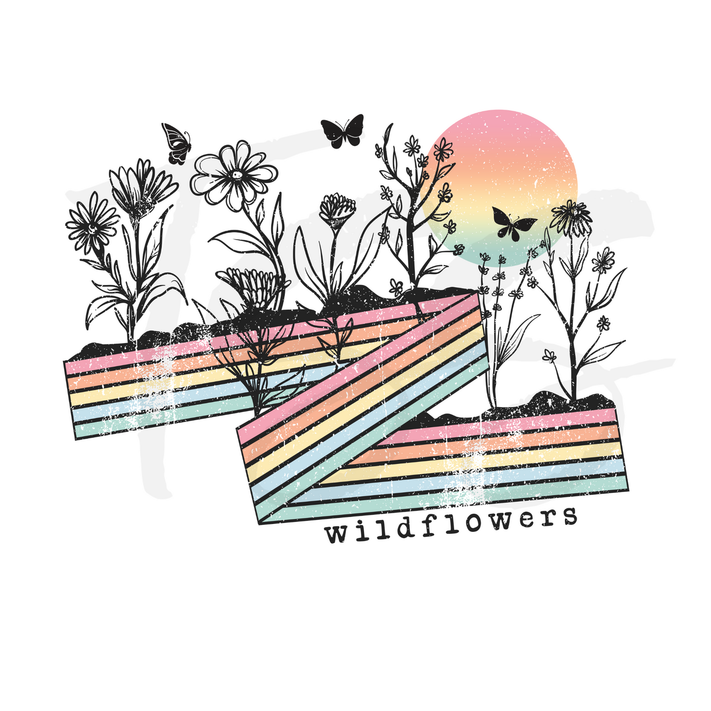 Wildflowers DTF Print Transfer