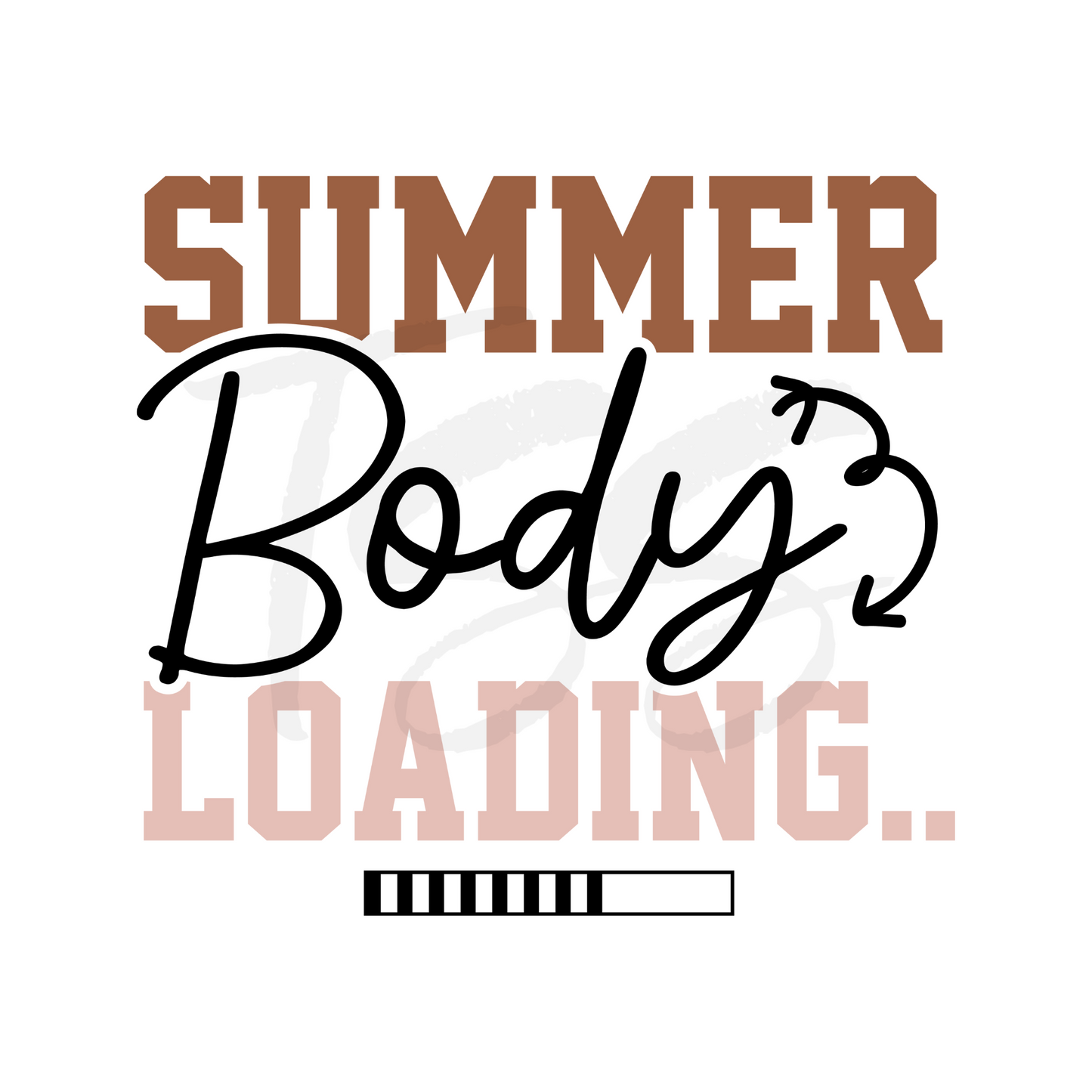 Summer Body Loading DTF Print Transfer