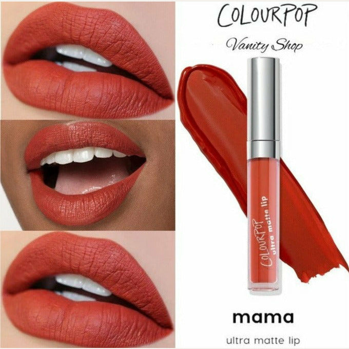 Ultra Matte Liquid Lipstick  The boldest formula of our liquid lipsticks - in one smooth swipe, you’ll get intense color payoff that dries down to a super matte, transfer-proof finish. Mama knows best with this shade of red.