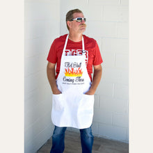 Hot Stuff White Apron