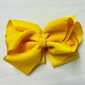 Yellow grosgrain bow