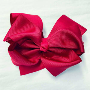 burgundy grosgrain bow