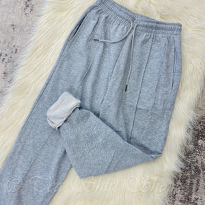 Heather Grey Tapered Lounge Pants