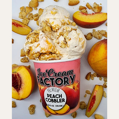 Peach Cobbler 12oz Ice Cream