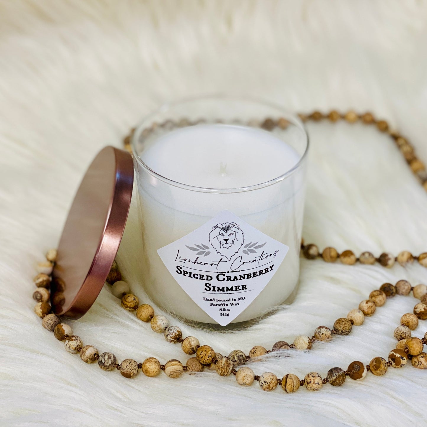 Spiced Cranberry Simmer Scented Paraffin Candle