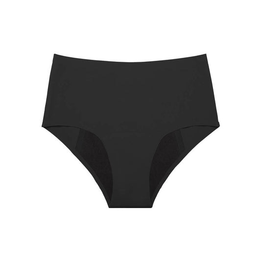 Leak-Proof Full Coverage Seamless Period Panties: Black / XXL  Curvy Fix   