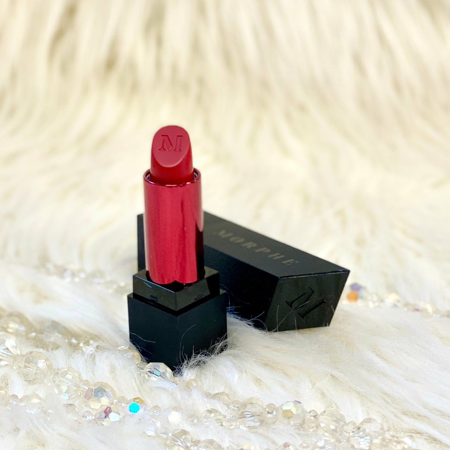 Mega Matte Lipstick Dominate  Knock 'em red with this long-wearing, creamy formula that Nikita Dragun slays by. Morphe Mega Matte Lipstick takes matte to the max. These deeply pigmented shades aren't afraid of commitment. It's a matte made in lipstick heaven.