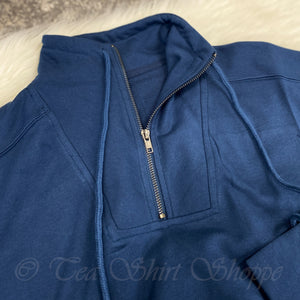  Crafted from soft cotton French terry fabric and featuring a half zip closure, slightly cropped fit, drawstring hem, and a chic flattering silhouette. This pullover is truly the ideal piece of activewear that's perfect for your daily routine!
