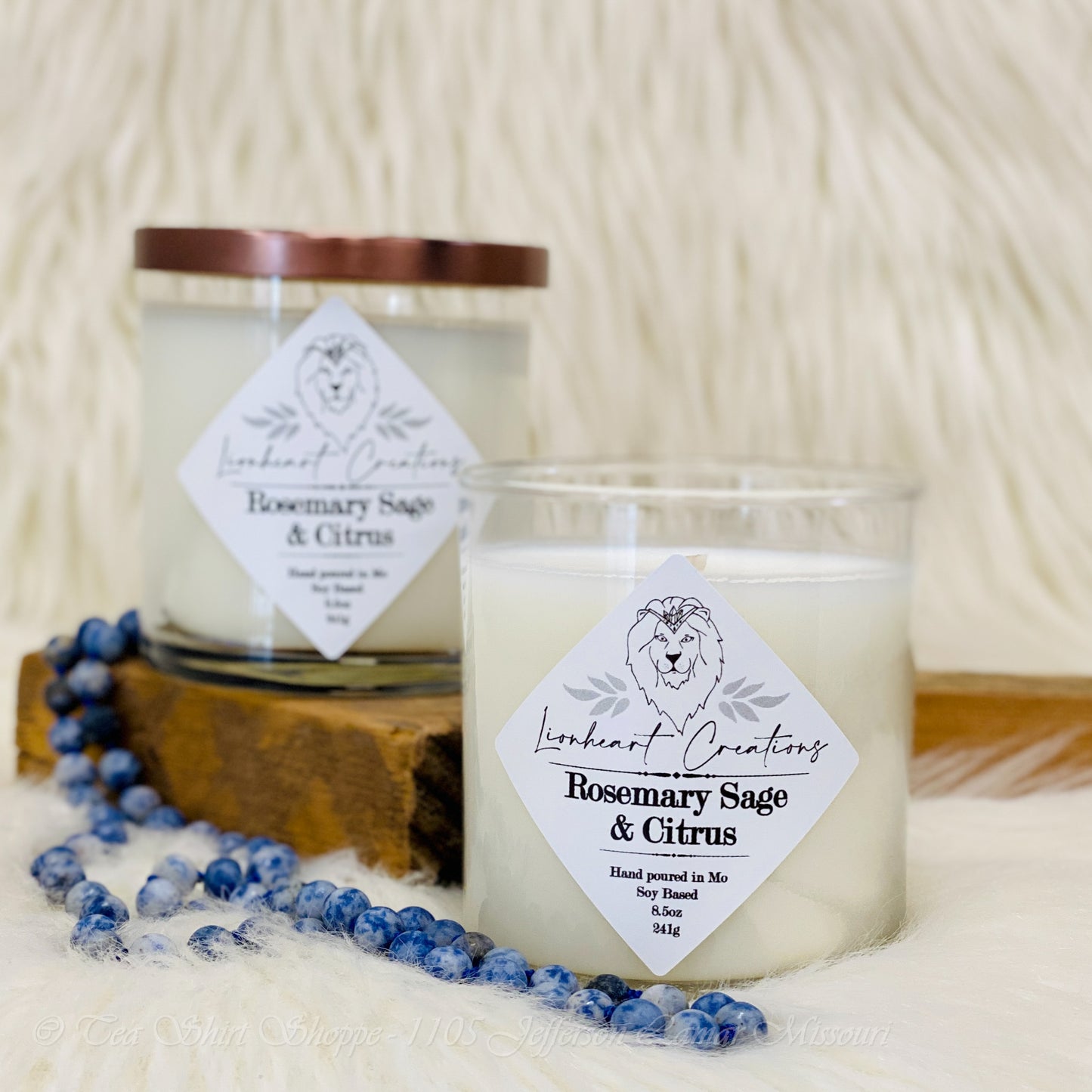 Rosemary Sage & Citrus Soy Based Candle Candles Lionheart Creations   